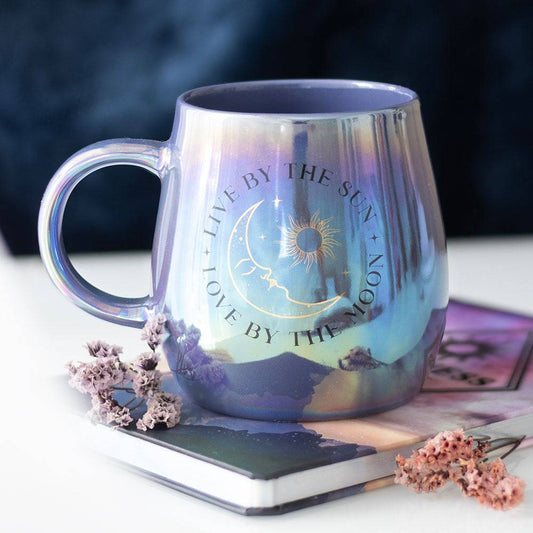 Live by the Sun, Love by the Moon Iridescent Mug - Crystal Nest