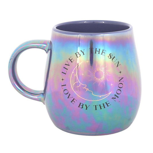Live by the Sun, Love by the Moon Iridescent Mug - Crystal Nest