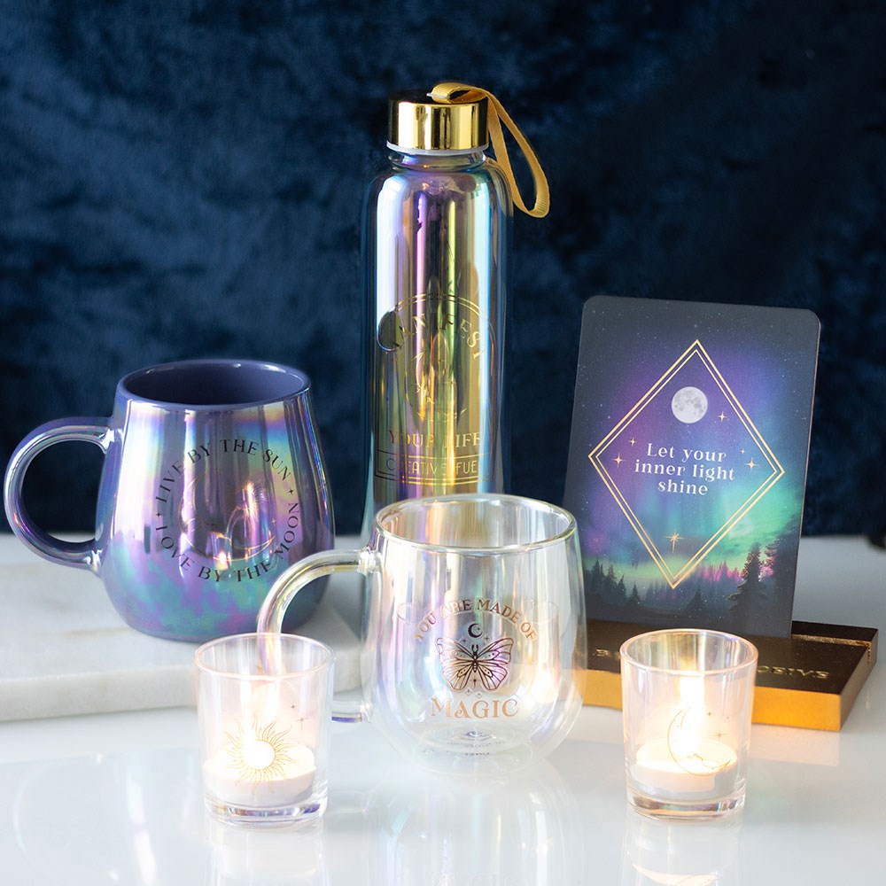 You Are Made of Magic Iridescent Double Walled Glass Mug - Crystal Nest