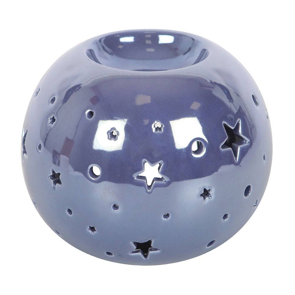 Purple Iridescent Star Oil Burner and Wax Warmer - Crystal Nest