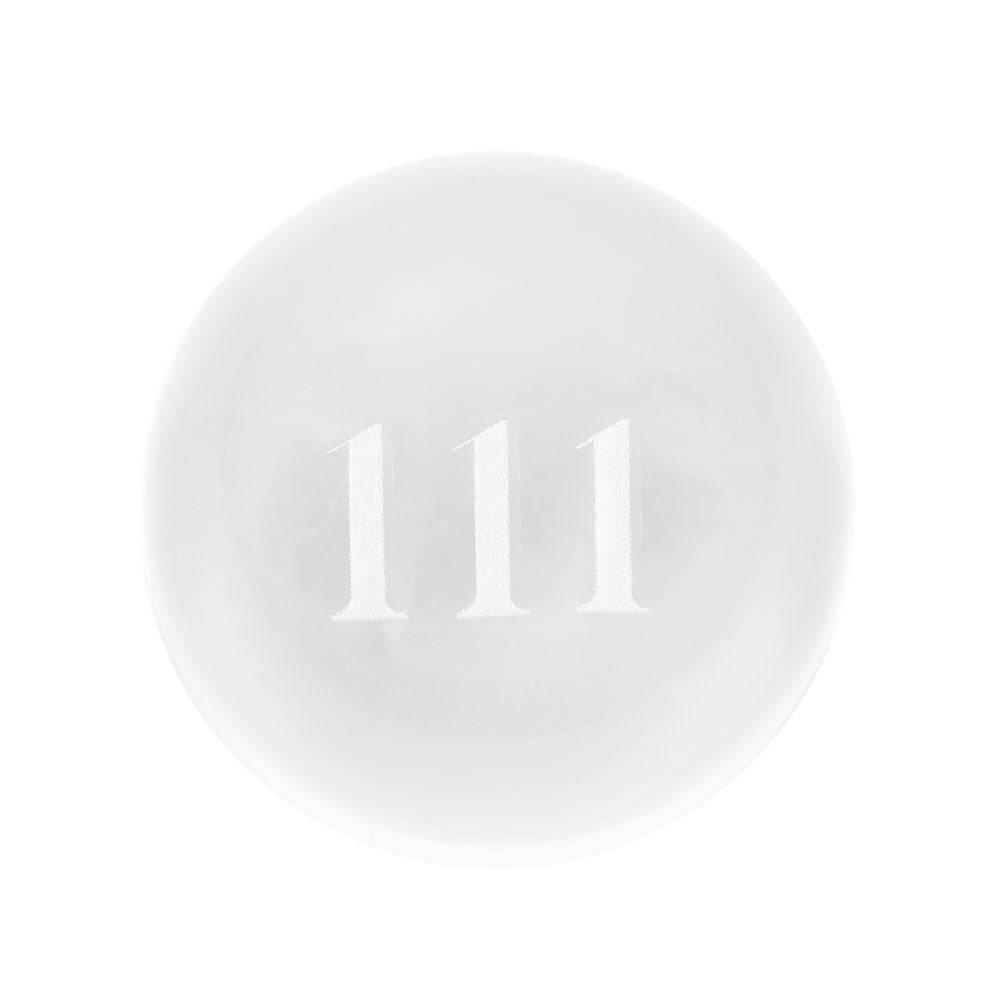 111 Angel Number Engraved Crystal Ball - Crystal Nest