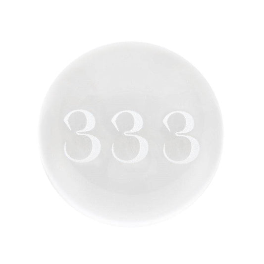 333 Angel Number Engraved Crystal Ball - Crystal Nest
