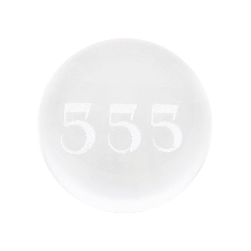 555 Angel Number Engraved Crystal Ball - Crystal Nest