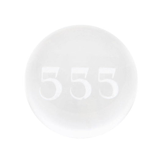 555 Angel Number Engraved Crystal Ball - Crystal Nest