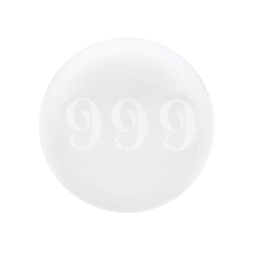 999 Angel Number Engraved Crystal Ball - Crystal Nest