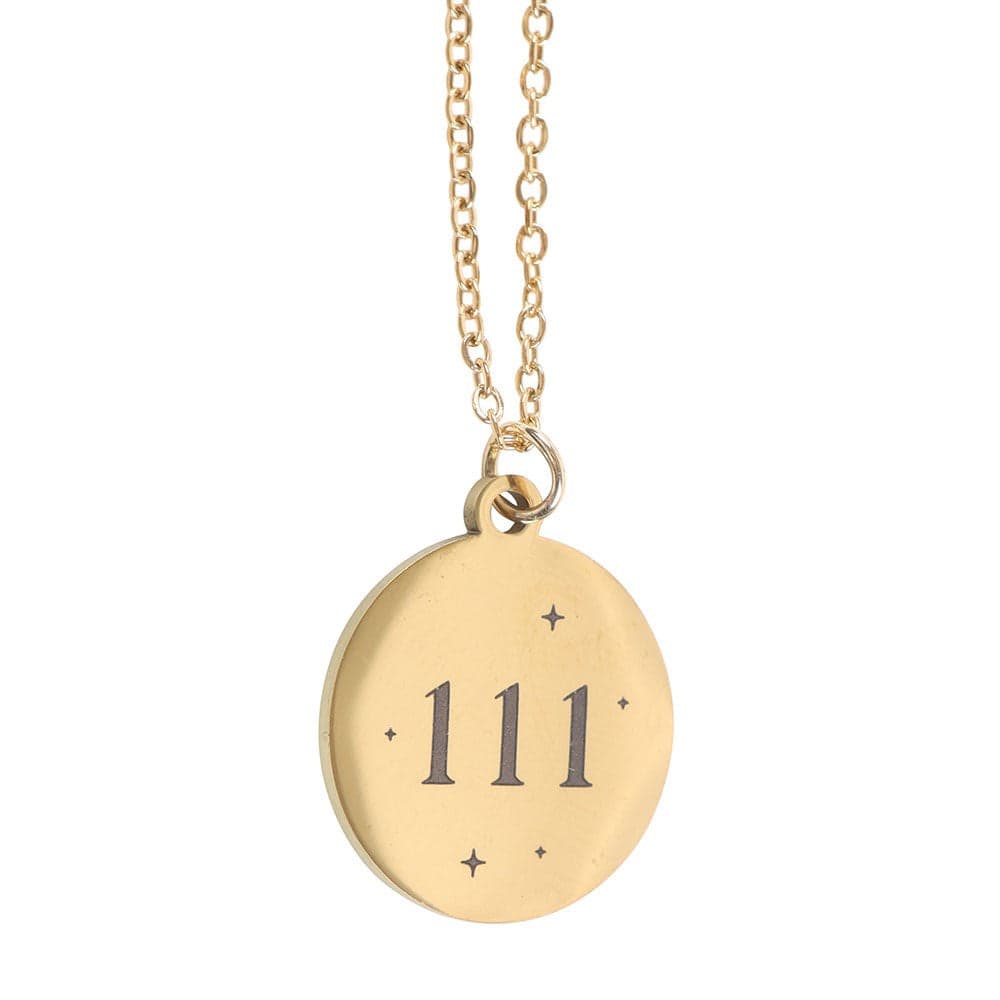 111 Angel Number Necklace – Trust Your Intuition - Crystal Nest