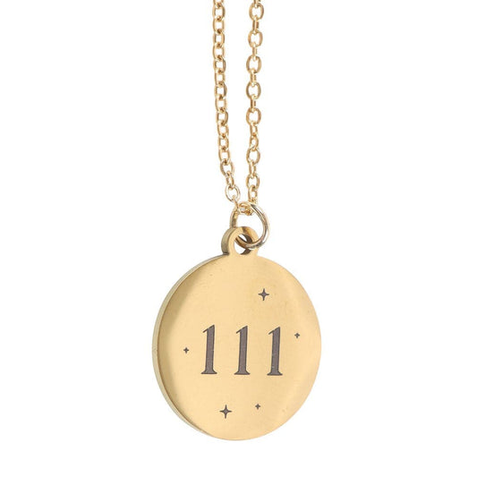 111 Angel Number Necklace – Trust Your Intuition - Crystal Nest