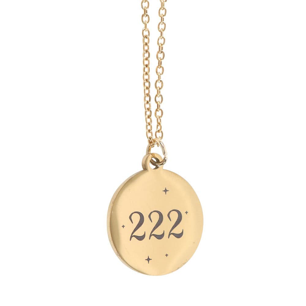 222 Angel Number Necklace – Divine Guidance and Alignment - Crystal Nest