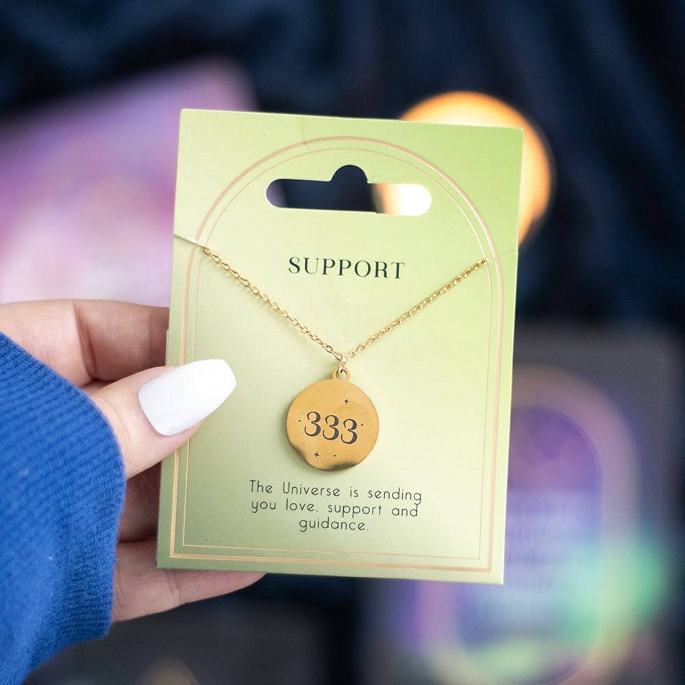 333 Angel Number Necklace – Love, Support, and Guidance - Crystal Nest