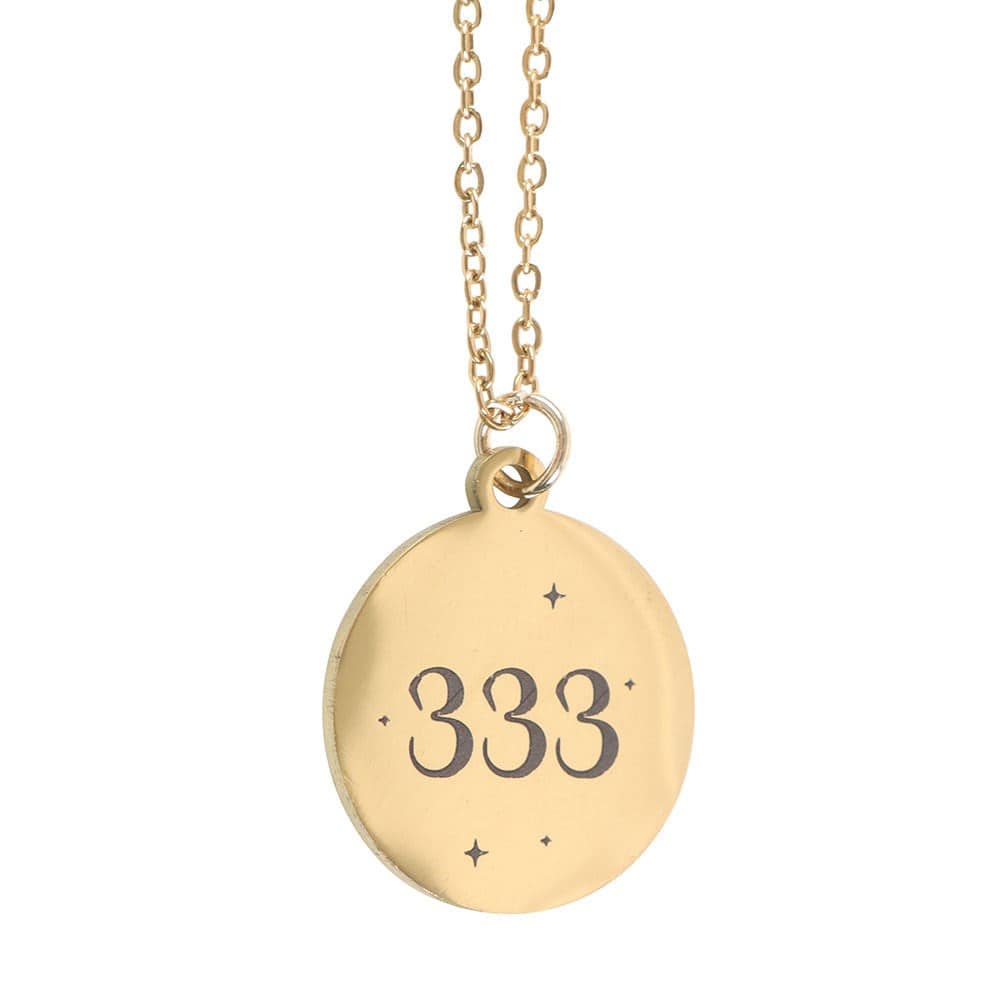 333 Angel Number Necklace – Love, Support, and Guidance - Crystal Nest
