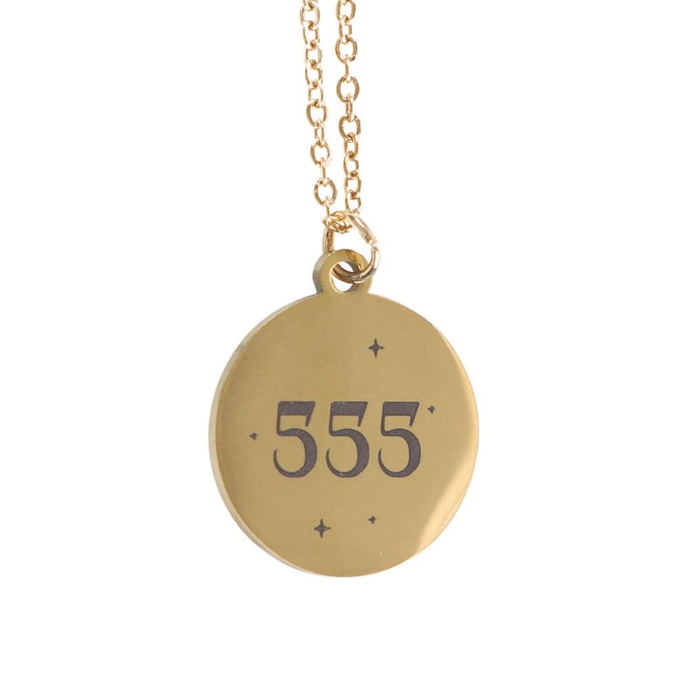 555 Angel Number Necklace – Embrace Change and Transformation - Crystal Nest