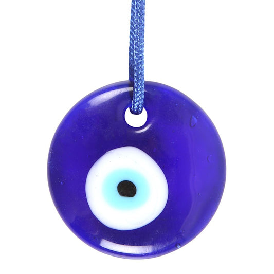Blue Glass Evil Eye Hanging Talisman Charm | All Seeing Eye Protection