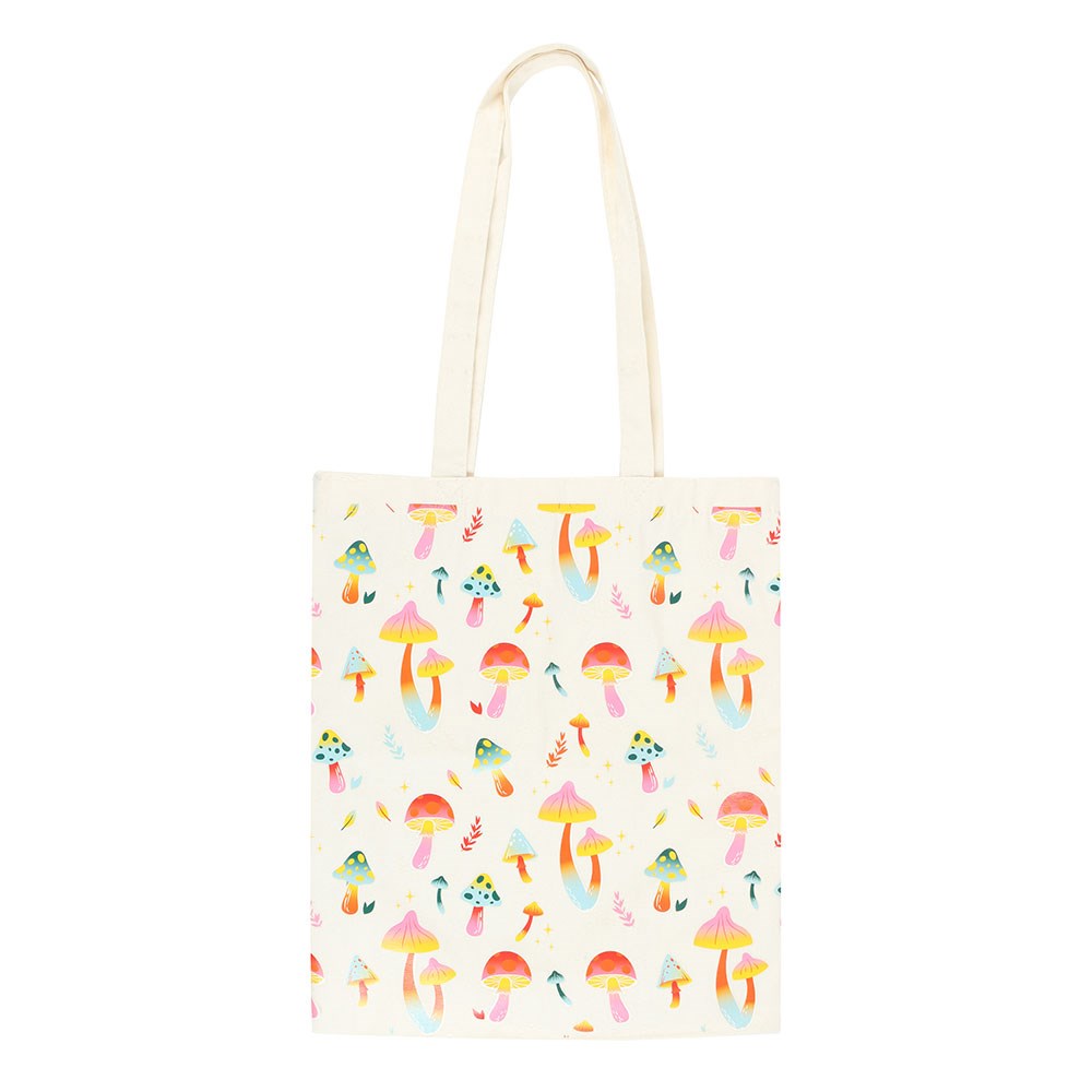 Funky Fungi Mushroom Polycotton Tote Bag - Crystal Nest