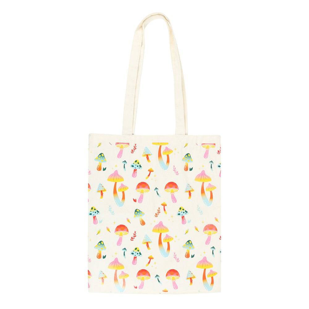 Funky Fungi Mushroom Polycotton Tote Bag - Crystal Nest