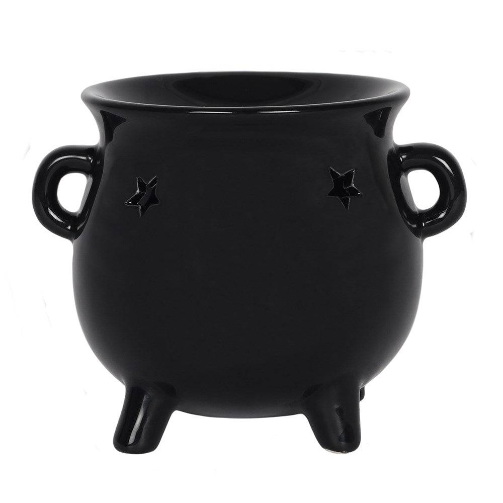Black Cauldron Oil Burner - Crystal Nest
