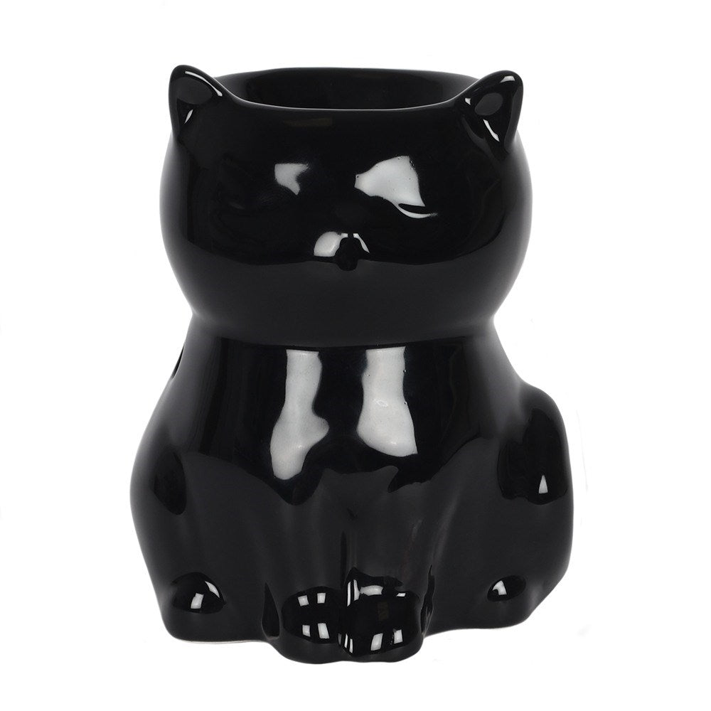 Black Cat Oil and Wax Burner - Crystal Nest