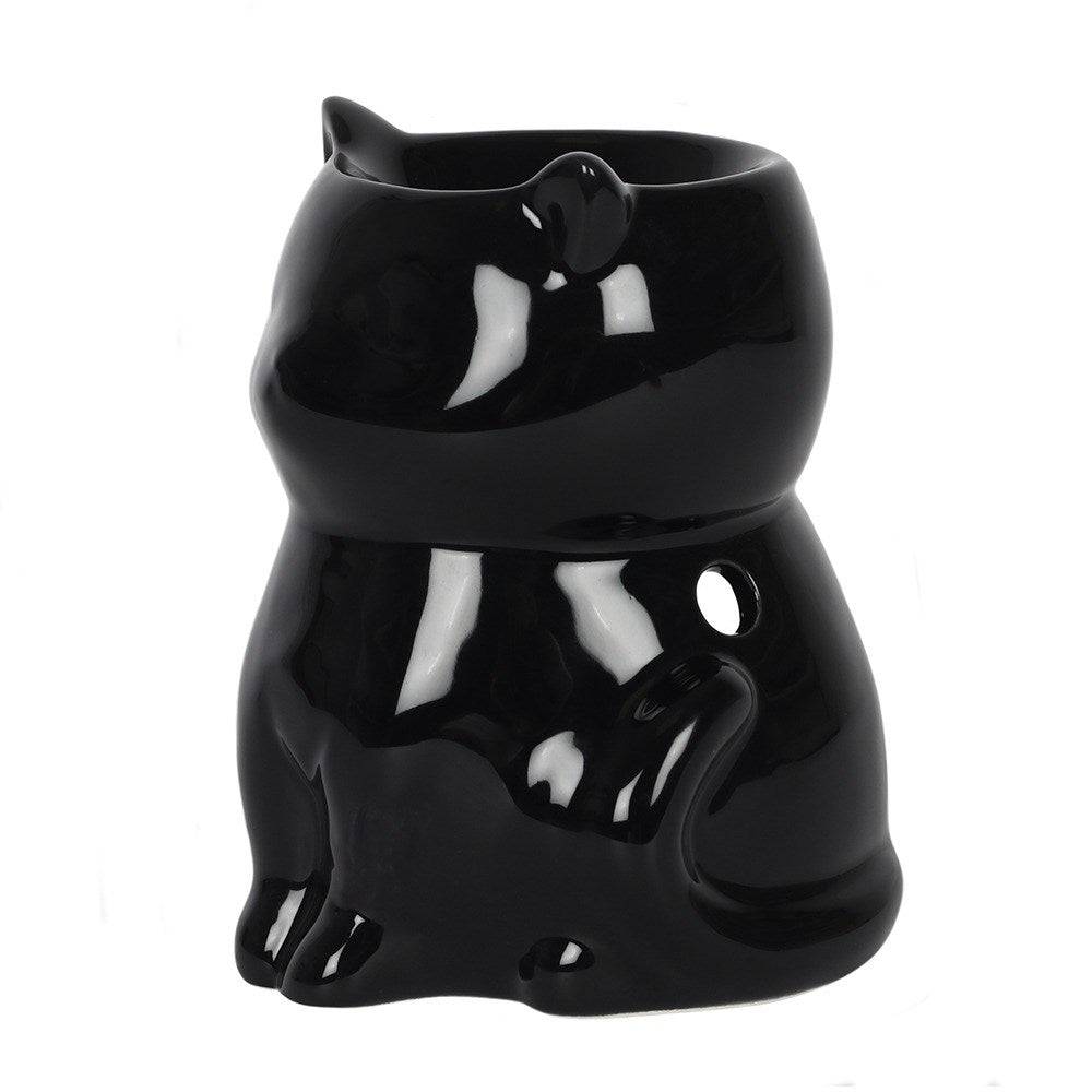 Black Cat Oil and Wax Burner - Crystal Nest