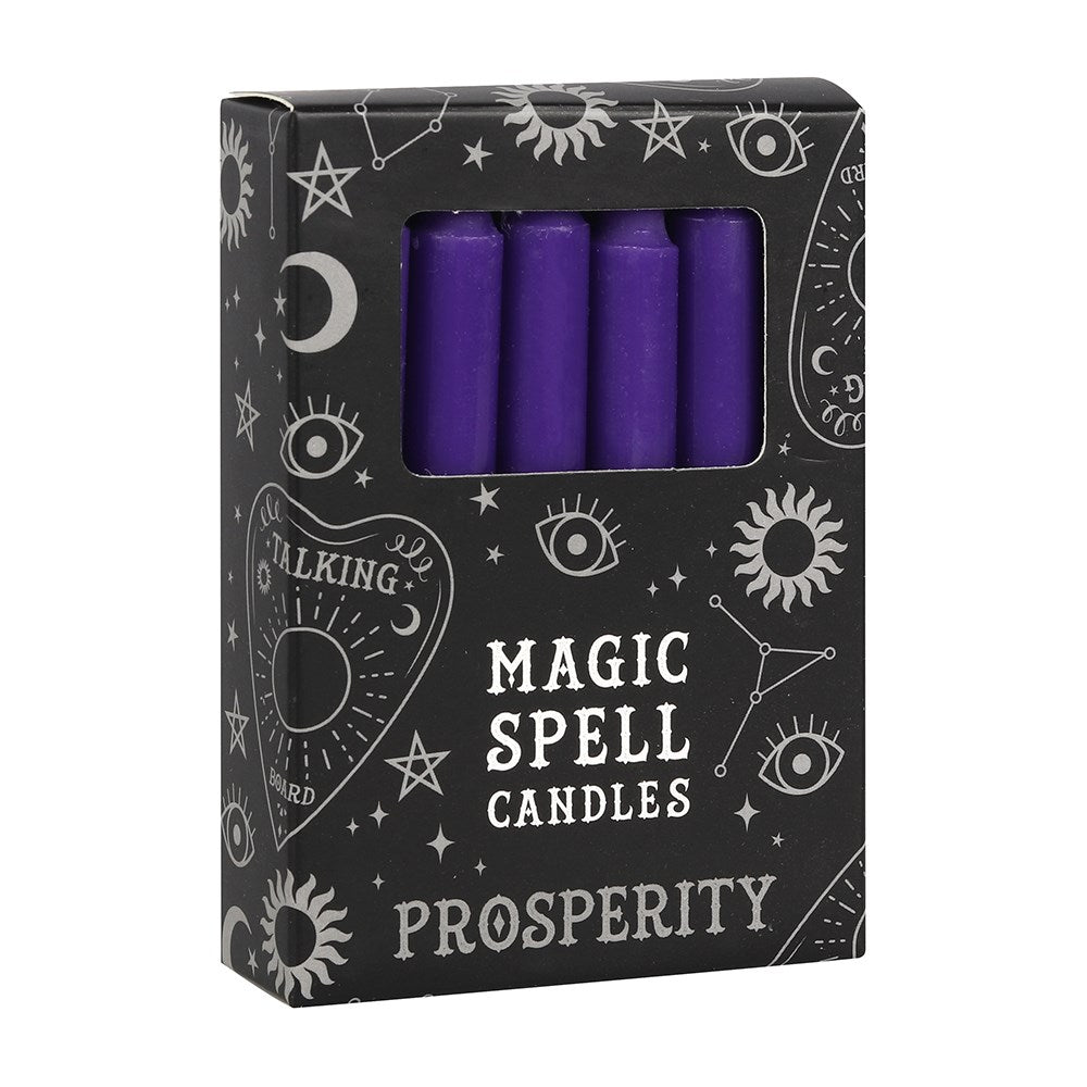 Set of 12 Magic Spell Candles - Prosperity - Crystal Nest