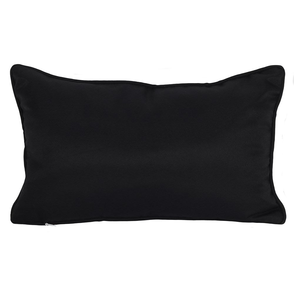 Talking Board Black Rectangular Cushion 40x25 - Crystal Nest