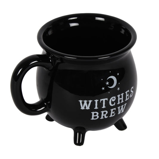 Witches Brew Black Cauldron Mug - Crystal Nest