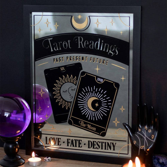 Past, Present, Future Tarot Card Mirrored Wall Art - Crystal Nest