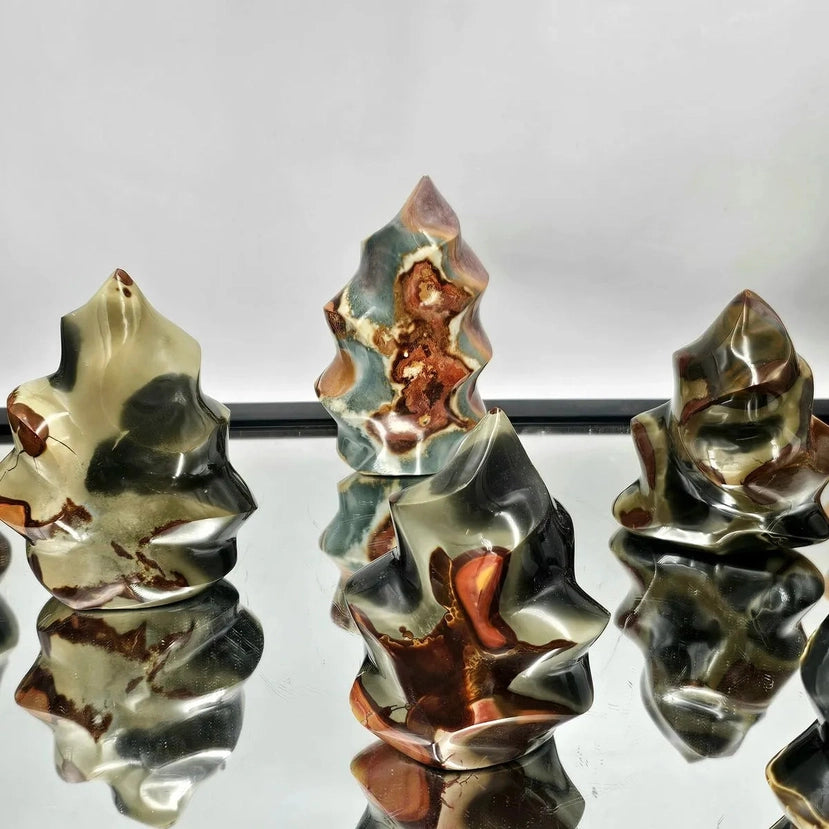 Polychrome Jasper Flame | Balance & Vitality | 550–700g - Crystal Nest