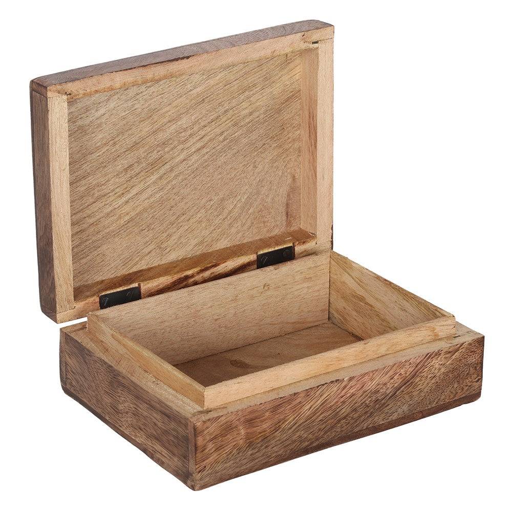 Triple Moon Wooden Tarot Storage Box - Crystal Nest