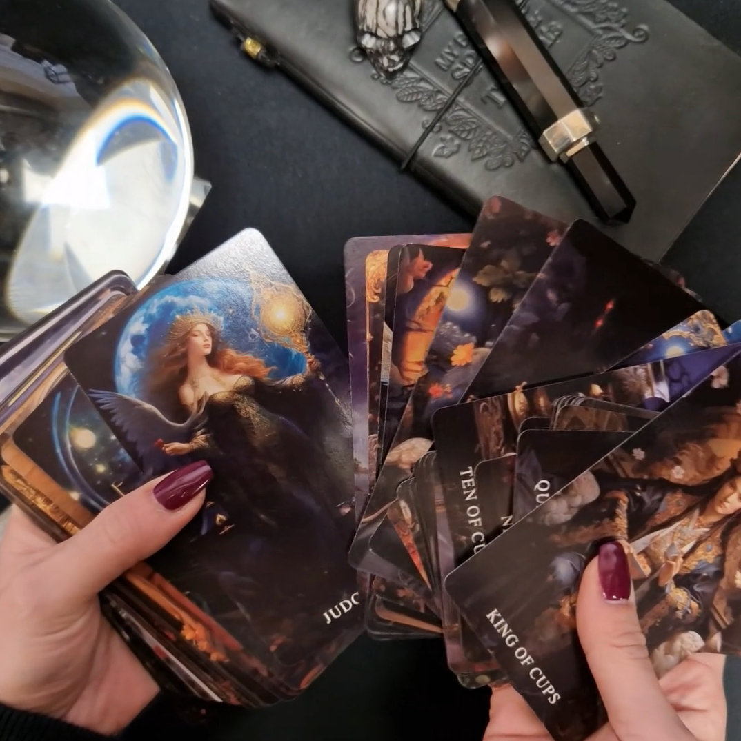Goddess Arcana Tarot Cards with Guidebook | Divine Feminine Tarot Deck | 78 Cards - Crystal Nest