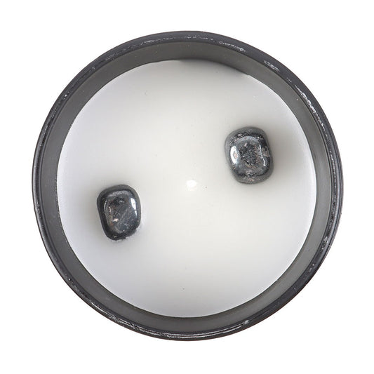Healing Hematite Detox Candle | Grounding Energy Cleanse - Crystal Nest