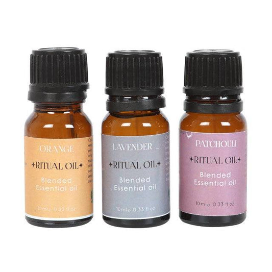 Stress Less Ritual Blended Essential Oils - Set of 3 - Crystal Nest