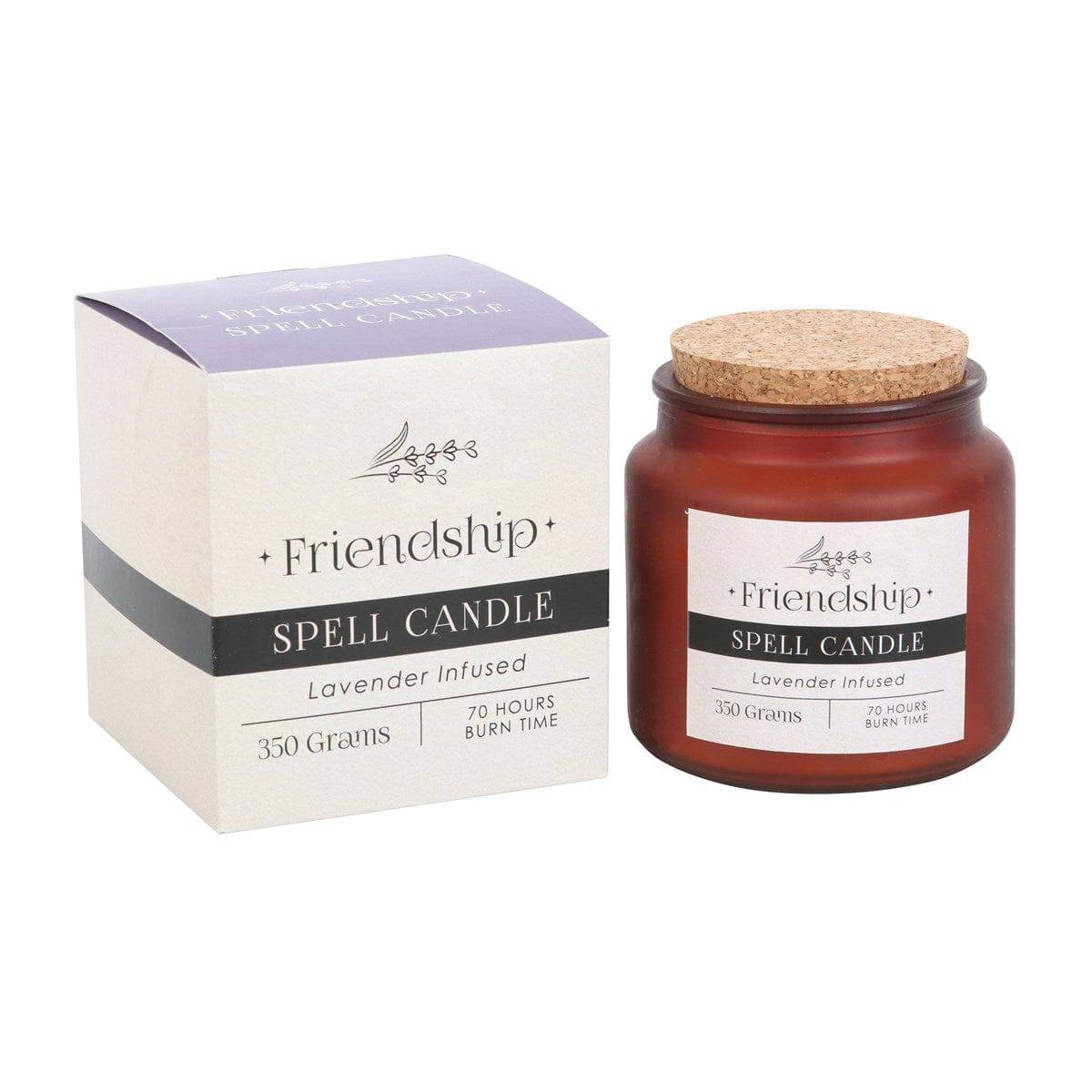 Lavender Infused Friendship Spell Candle - Crystal Nest