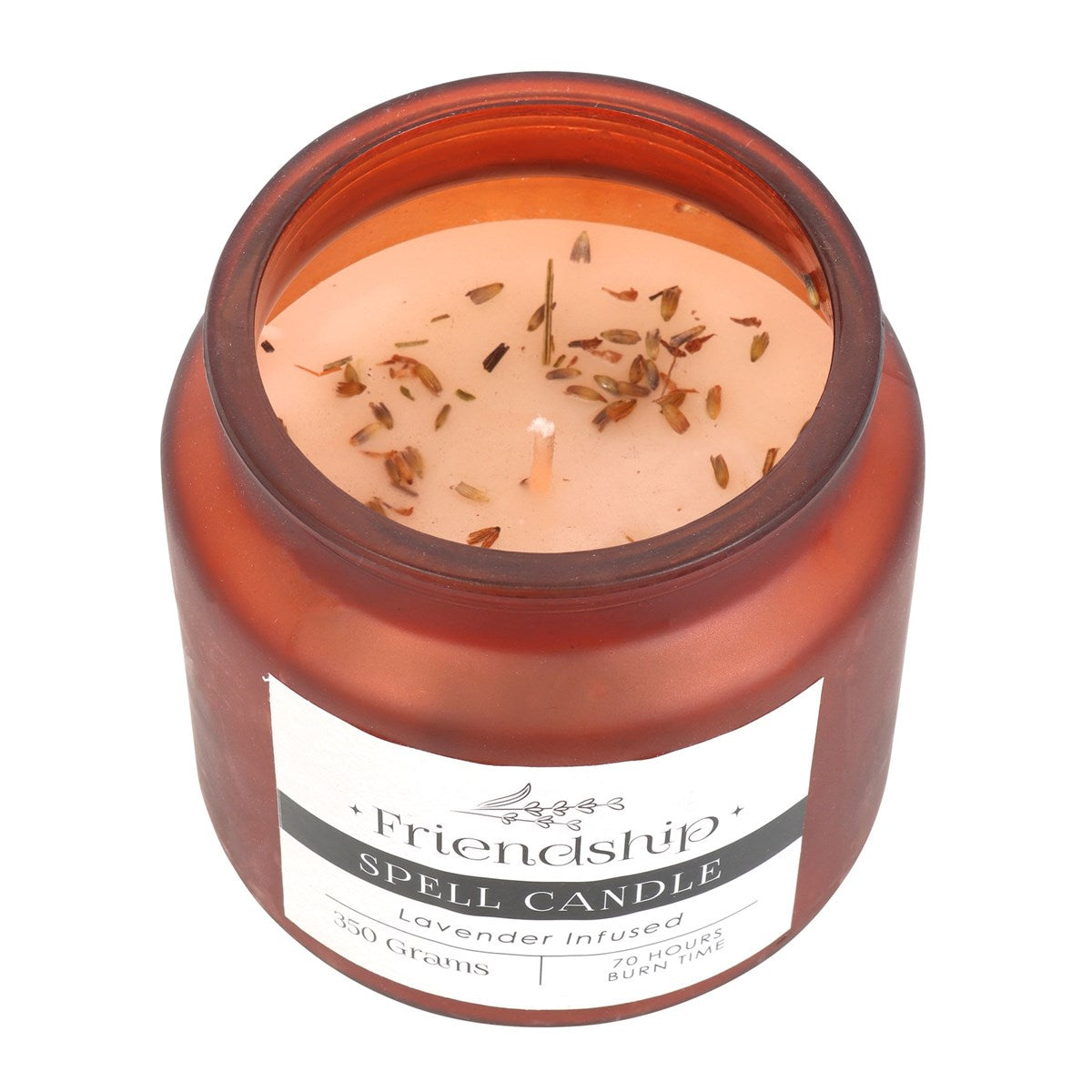 Lavender Infused Friendship Spell Candle - Crystal Nest