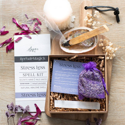 Herbal Magick - Stress Less Spell Kit - Crystal Nest