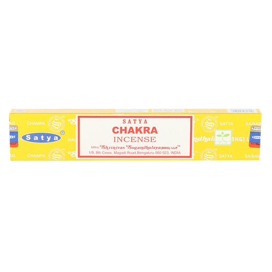 Chakra Incense Sticks by Satya | Aromatherapy for Yoga & Meditation - Crystal Nest