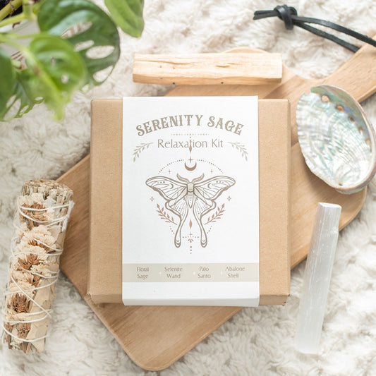 Serenity Sage Smudge Kit | Space Cleansing & Relaxation Ritual Set - Crystal Nest