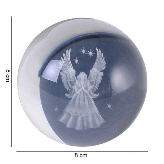 Guardian Angel Glass Sphere - Protection & Peace - Crystal Nest