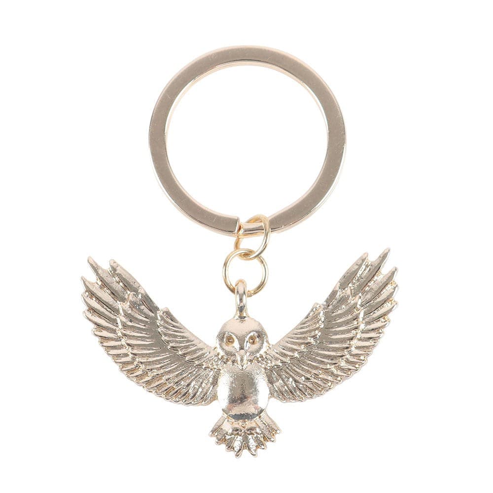 Gold Night Owl Keyring - Crystal Nest