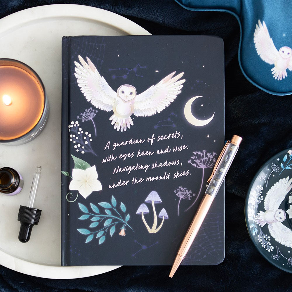 Night Owl Journal with Sodalite Pen - Crystal Nest