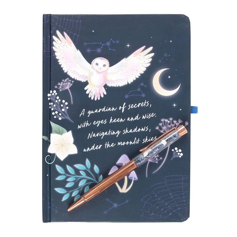 Night Owl Journal with Sodalite Pen - Crystal Nest