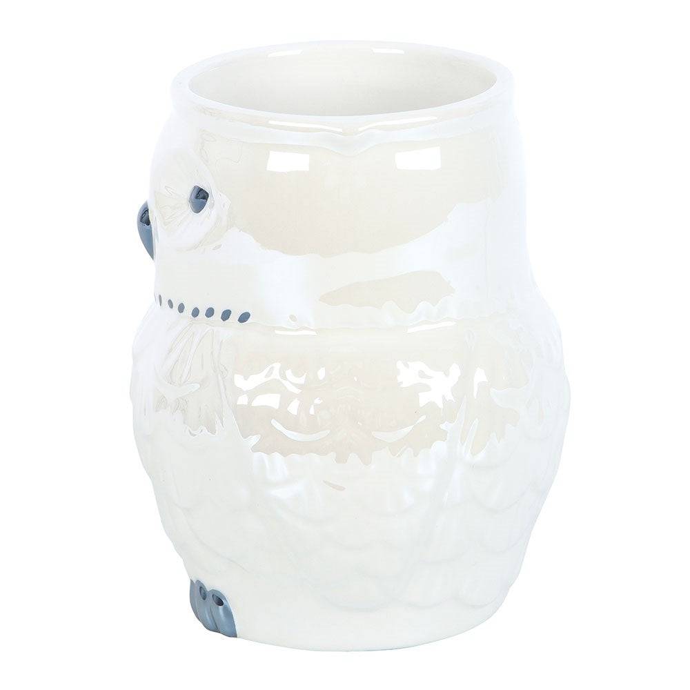 Owl-Shaped Iridescent Mug - Crystal Nest