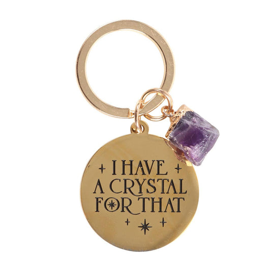 I Have a Crystal for That - Amethyst Crystal Keyring - Crystal Nest