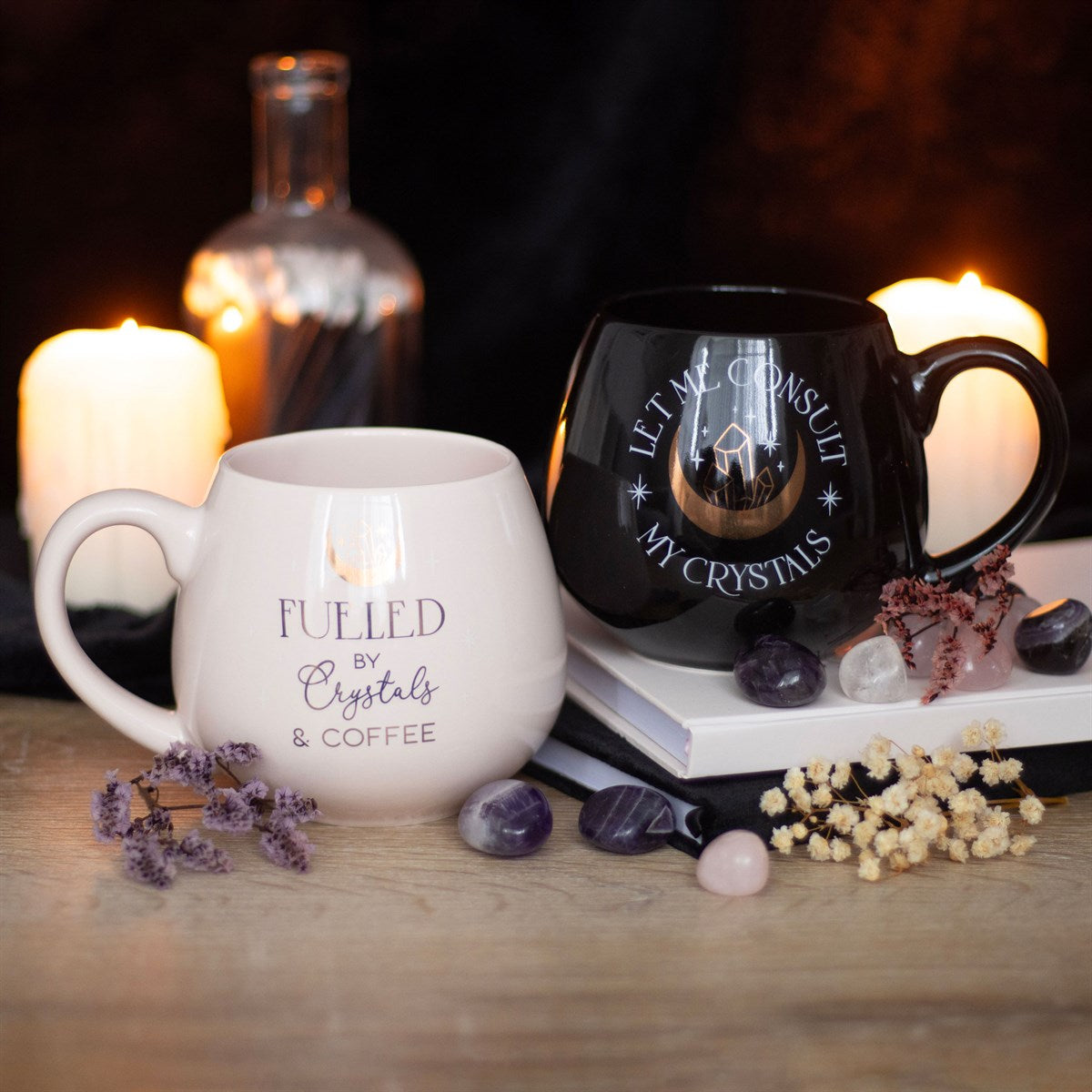 Fueled by Crystals and Coffee Mug - Crystal Nest