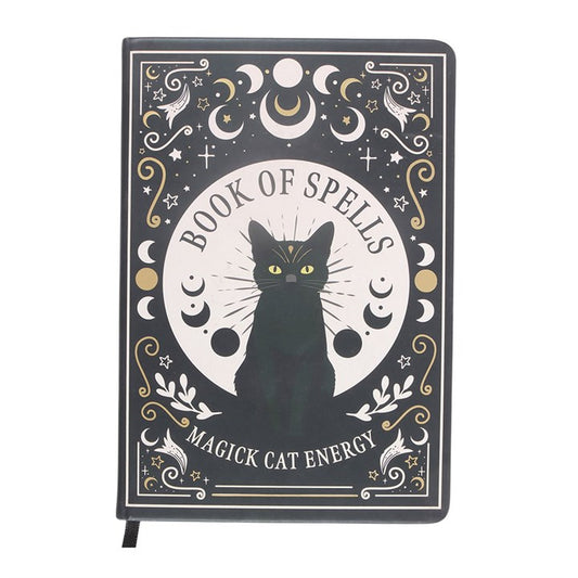 Black Cat Magick Book of Spells A5 Notebook & Pen