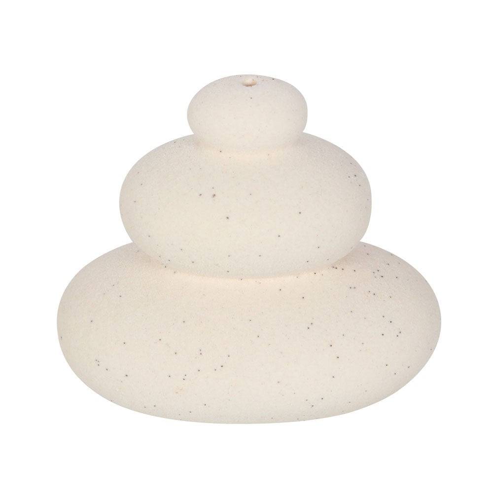 Cream Balancing Stones Incense Stick Holder - Crystal Nest