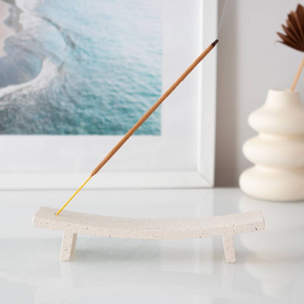 Cream Incense Ash Catcher - Crystal Nest