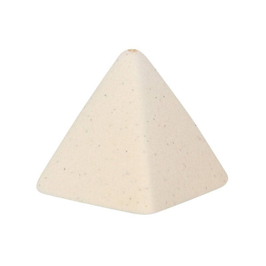 Cream Pyramid Incense Stick Holder - Crystal Nest