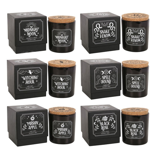 Midnight Ritual Candles | Set of 6 | Witchy Fragrance Gift Box - Crystal Nest