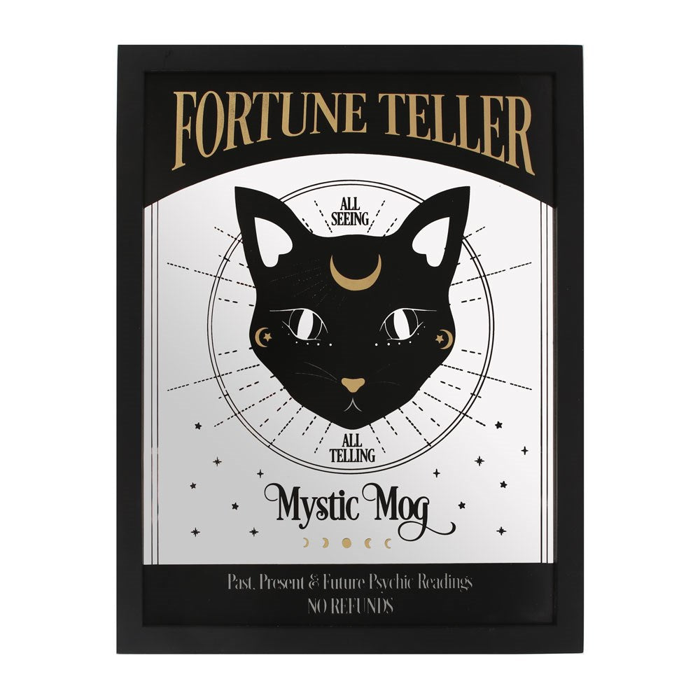 Mystic Mog Mirrored Wall Art - Crystal Nest