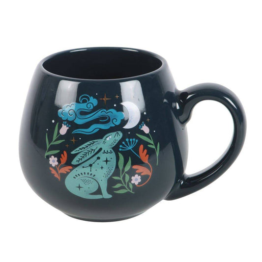 Midnight Hare Ceramic Mug - Crystal Nest