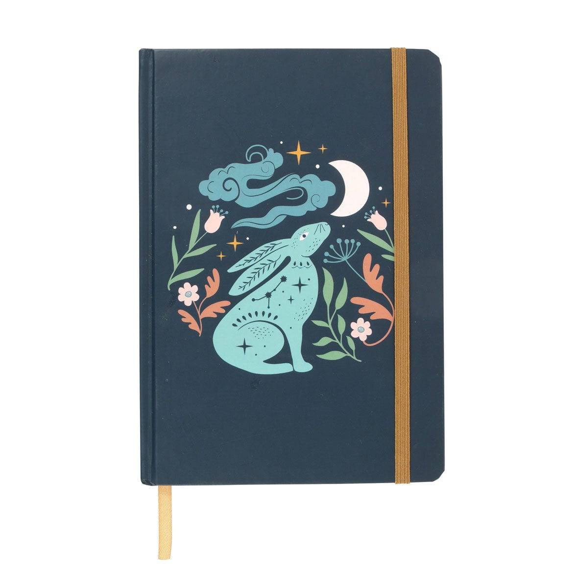 Starry Night Hare A5 Notebook - Crystal Nest